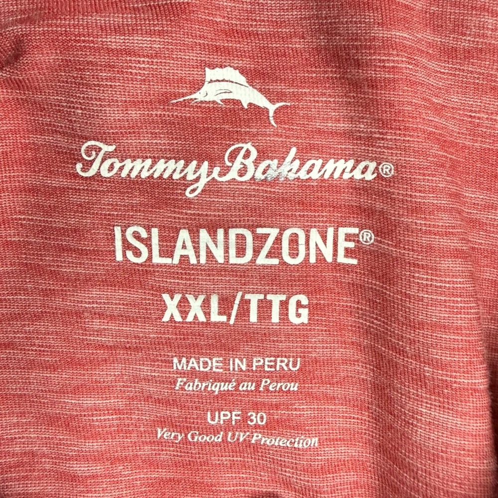 Tommy Bahama IslandZone Polo Men's XXL Melon Coral UPF 30 Performance Golf - Picture 6 of 9